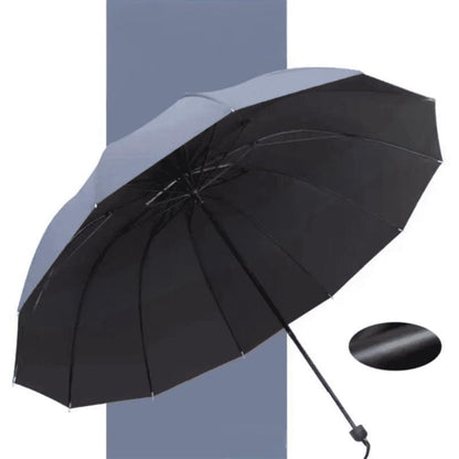 ☔Paraguas plegable grande de 12 varillas resistente al viento